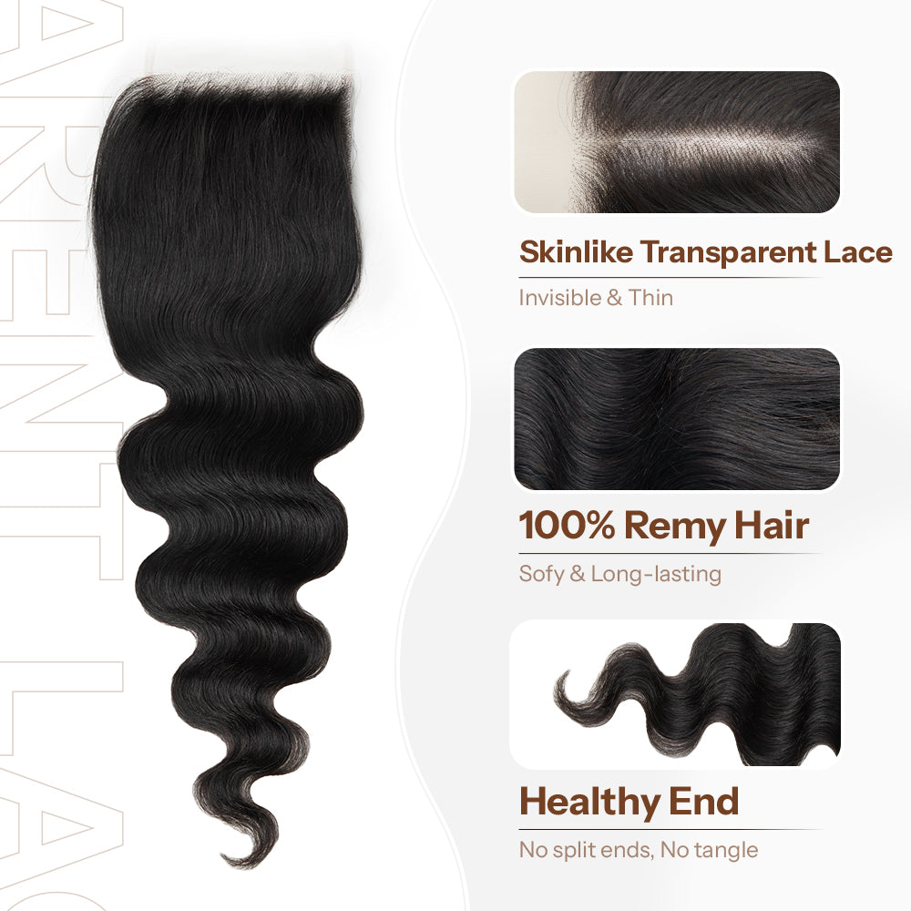 Body wave closure lace, texture and hair ends