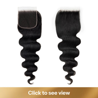 5×5 Skinlike Transparent Lace Closure Body Wave 100% Vietnamese Remy Human Hair Natural Color Deep parting