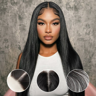 5×5 Skinlike Transparent Lace Closure Straight 100% Vietnamese Remy Human Hair Natural Color Deep parting