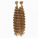 NEWMISS 18-Inch Deep Wave Bulk Human Hair for Braiding – 100g