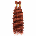 NEWMISS 18-Inch Deep Wave Bulk Human Hair for Braiding – 100g
