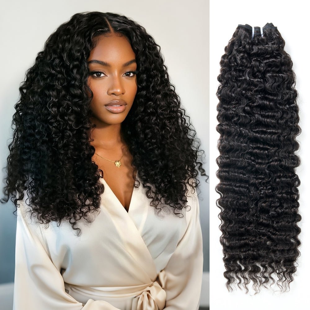 NEWMISS 15A Grade Raw Virgin Burmese Curl Human Hair Bundles Natural Color - newmiss hair