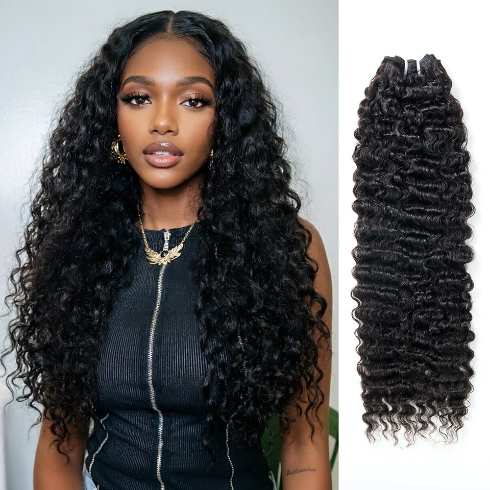 NEWMISS 15A Grade Raw Virgin Burmese Curl Human Hair Bundles Natural Color - newmiss hair