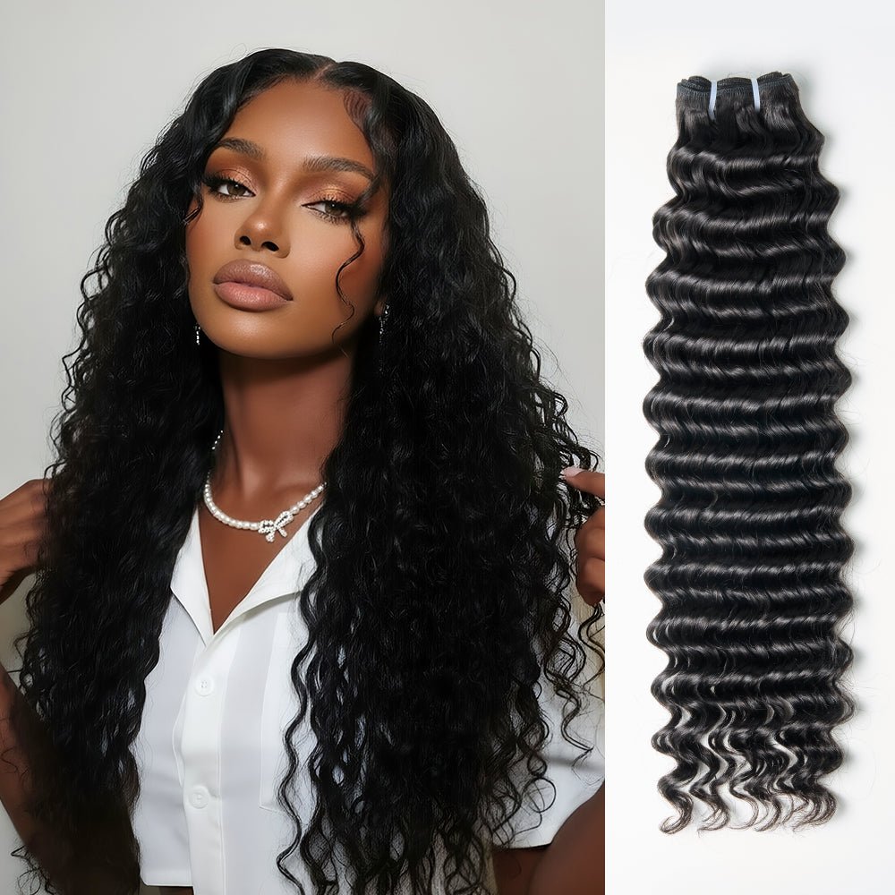 NEWMISS 15A Grade Raw Virgin Burmese Deep Wave Human Hair - 3 Bundles Deal - newmiss hair