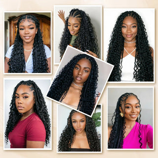 Newmiss Deep Wave Crochet Hair – Easy Installation Curly Human Hair for Protective Hairstyles