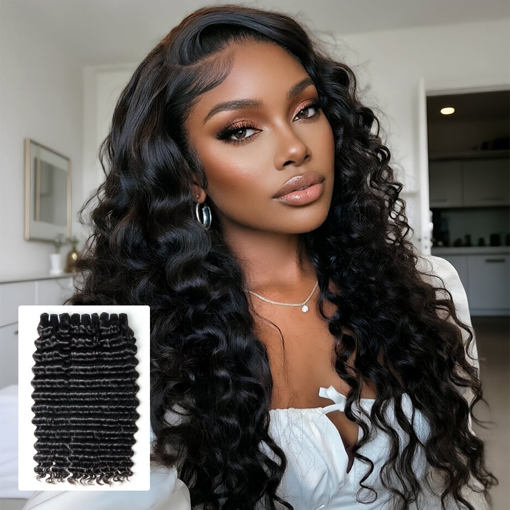 NEWMISS Deep Wave Bundles 15A Grade Burmese Virgin Raw Human Hair Extensions - newmiss hair
