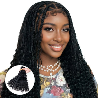 Newmiss Deep Wave Crochet Hair – Easy Installation Curly Human Hair for Protective Hairstyles