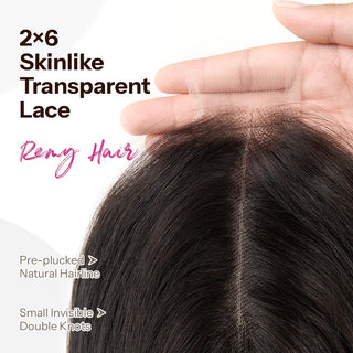 NEWMISS Hair Kim K Middle Part Closure Pre-plucked with Natural Hairline