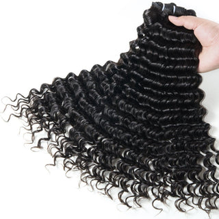 NEWMISS 15A Grade Raw Virgin Vietnamese Deep Wave Human Hair - 3 Bundles Deal