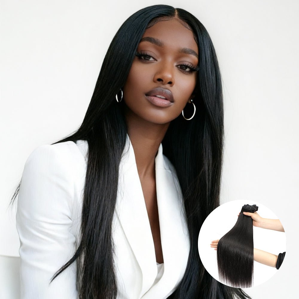 NEWMISS Straight Bundles Human Hair 15A Grade Sew in Burmese Virgin Raw Hair Extensions - newmiss hair