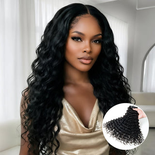 NEWMISS 15A Grade Raw Virgin Vietnamese Deep Wave Human Hair - 3 Bundles Deal
