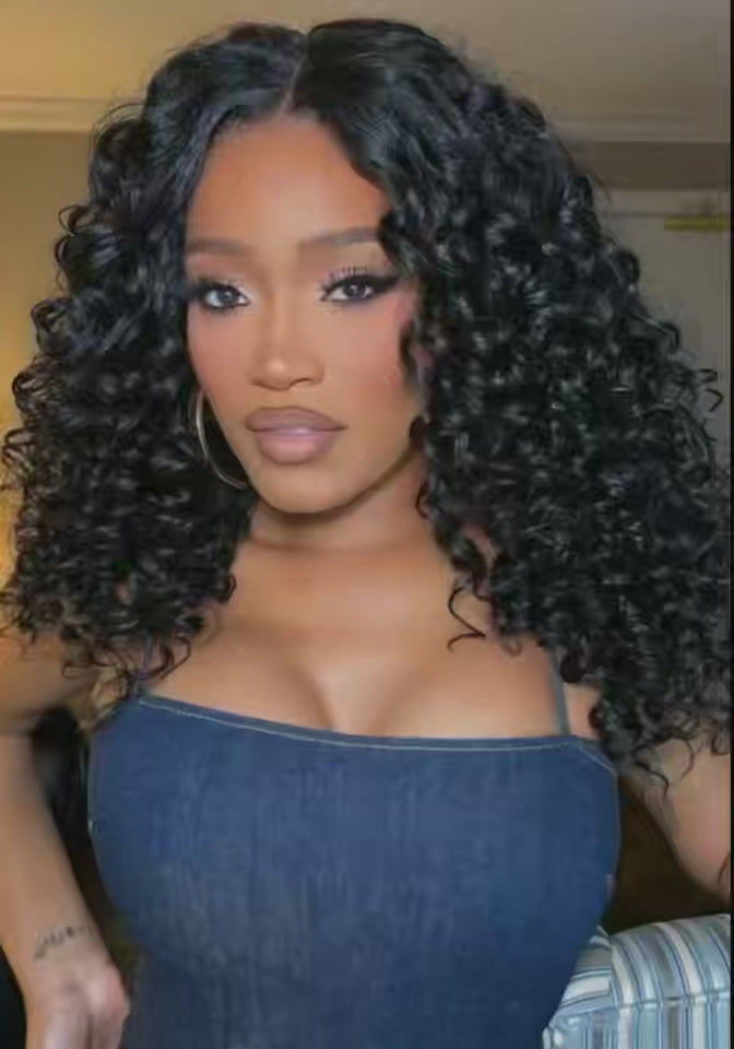 Newmiss Deep Wave Bulk Human Hair For Braiding Natural Black
